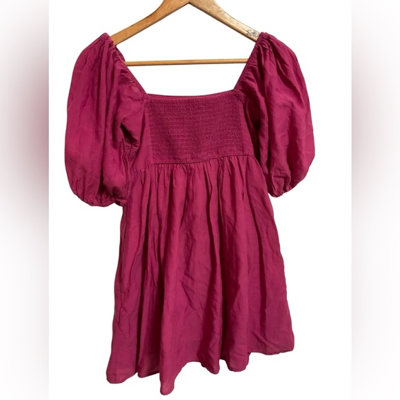 Abercrombie & Fitch Fuchsia Textured Fabric - Picture 3 of 11